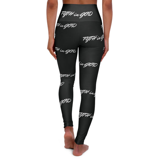 Black High Waisted Yoga Leggings (FYTH)