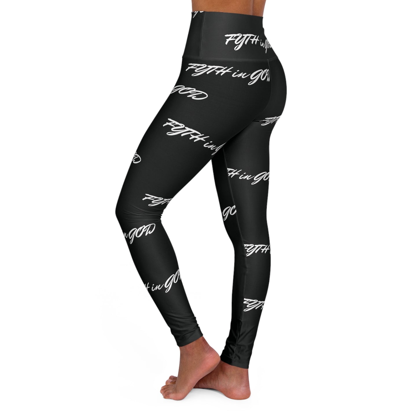 Black High Waisted Yoga Leggings (FYTH)