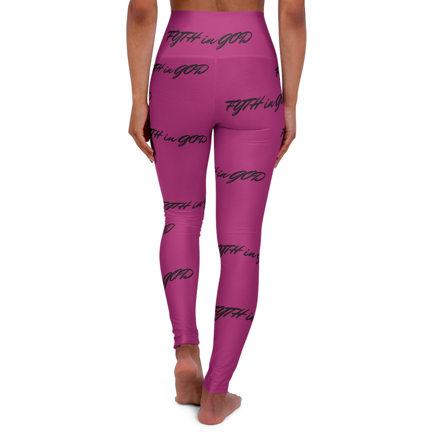 Pink High Waisted Yoga Leggings (FYTH)
