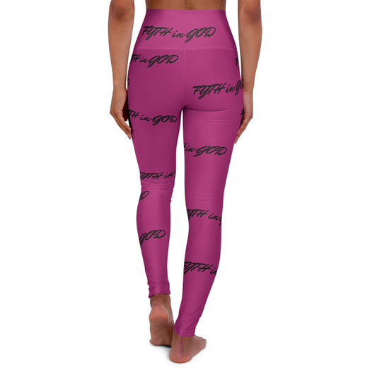 Pink High Waisted Yoga Leggings (FYTH)