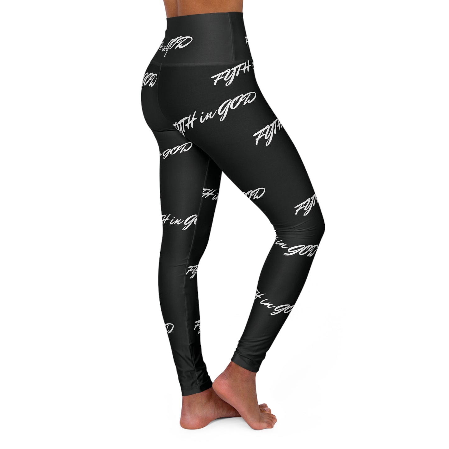 Black High Waisted Yoga Leggings (FYTH)